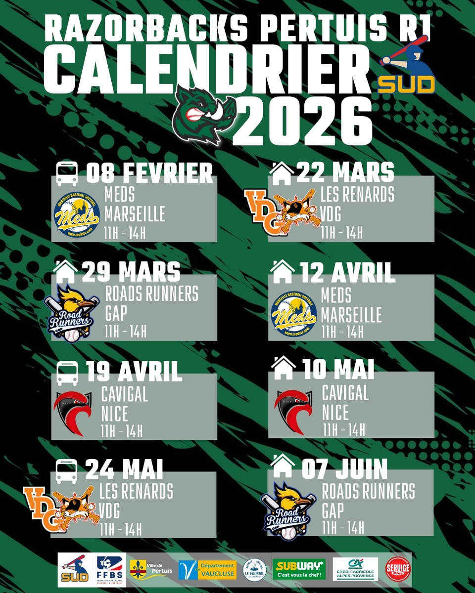 Calendrier R1