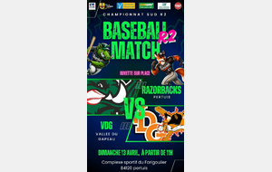 R2 report DEPLACEMENT VALLEE DU GAPEAU RENARDS VS RAZORBACKS